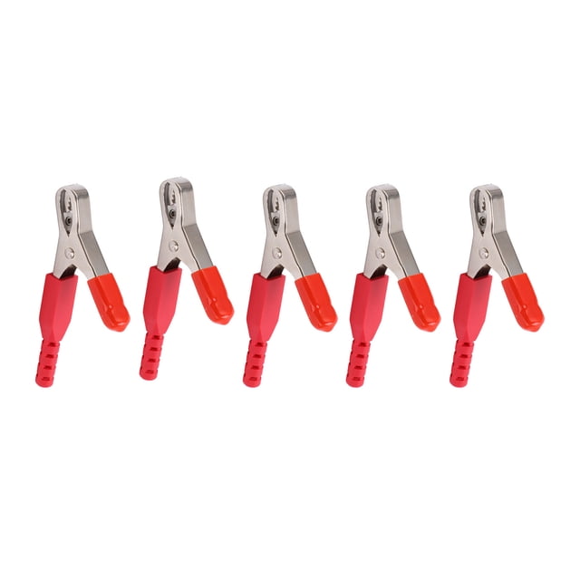 Battery Charger Clips, 40A High Accuracy Soldering Conductive 5PCS/Set Battery Clamp For Ships RVs Trucks Red,Black