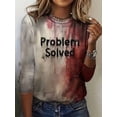 thumbnail image 3 of Harajuku 3D Horror Halloween Print Sweatshirts Red Bloody Patterns Graphic Round Neck Hoodies Women Fashion Clothing Sweatshirt, 3 of 5