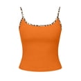 thumbnail image 4 of QUNYINEY Summer Tank Tops for Women Leopard Print Crop Camisole Tops Going Out Slim Fit Crew Neck Sleeveless Women Shirts, 4 of 6