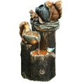thumbnail image 1 of Estatua de resina de fuente de agua de pato ardilla de energía Solar, escultura de agua a presión para decoración de jardín, 1 of 3