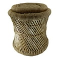 thumbnail image 6 of Set of 2 Rustic Western Hand Woven Bamboo Fibers and Natural Ropes Side Tables, 6 of 10