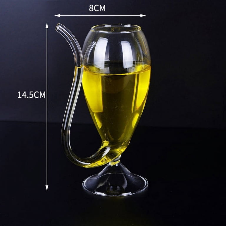 300ml Vampire Red Wine Juice Glass Cup Mug With Built in Drinking Tube  Straw - Walmart.com