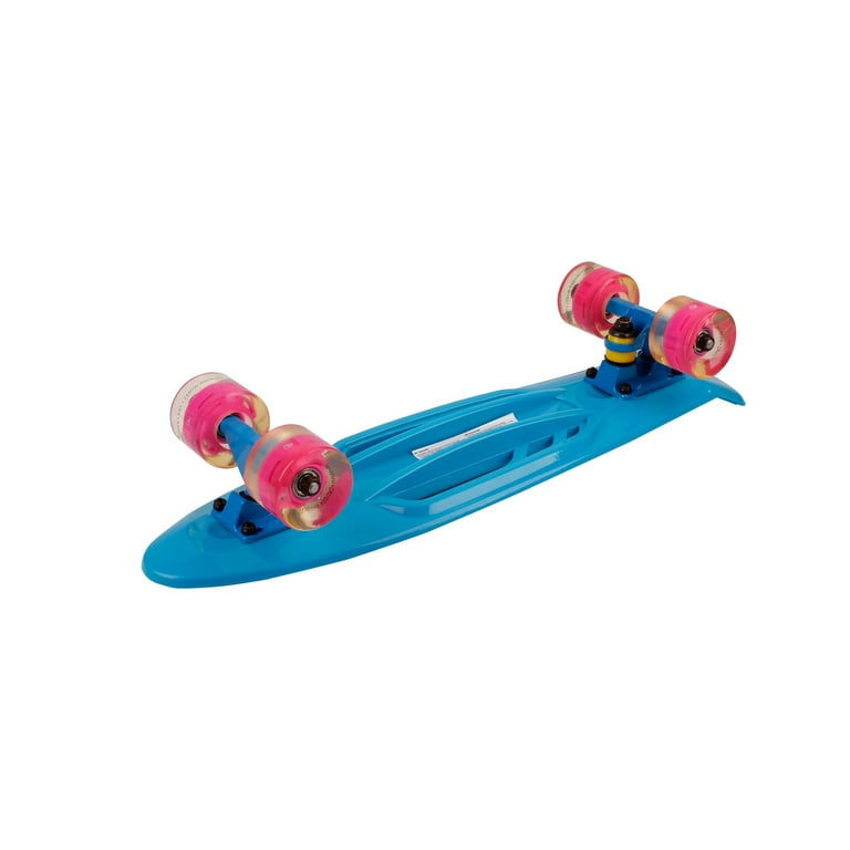 22 Inch Skateboard with LED Light Up PU Wheels And Bendable