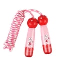 thumbnail image 1 of Kids Jump Rope Cute Cartoon Adjustable Wood Handle Skipping Rope Exercise Rope, 1 of 7