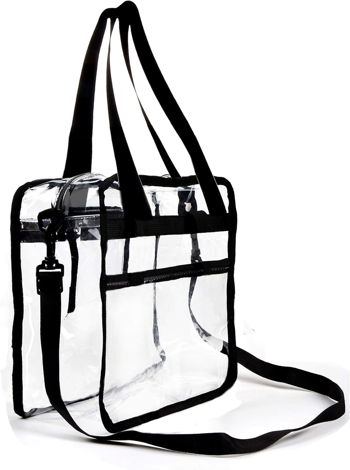 Sac à Bandoulière Transparent - PVC Imperméable, 2 Tailles, Idéal Sport, Festival, Voyage - 5