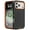 Black/Orange, variant on Heavy Duty Hybrid Defender Rugged Case for iPhone 17 Pro with Holster Belt Clip - Dark Blue/Blue