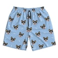 thumbnail image 3 of Uemuo Corgi Dog Pattern Men's Swim Trunks Hawaiian Beach Bathing Suit Swimsuits Beach Quick-Dry Shorts with Pockets-, 3 of 9