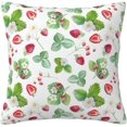 thumbnail image 6 of Strawberry Pillow Cover Strawberry Throw Pillow Cover for Couch Farmhouse Floral Pillow Cover 18*18 Inches, 6 of 6