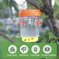 thumbnail image 4 of Mdesiwst Bee Bait Trap Hanging Handle Solar Powered LED Light Professional Channel Design Transparent Body Flying Trap Garden Supply, 4 of 7