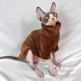 thumbnail image 1 of Ropa para gatos sin pelo Otoño e invierno Camiseta elástica de algodón de grosor medio Base de terciopelo de visón resistente a lamidos Espesada Cálida y cómoda, 1 of 6