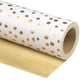 thumbnail image 1 of Papel de regalo WRAPAHOLIC 43 x 10 m reversible con lunares dorados, 1 of 8