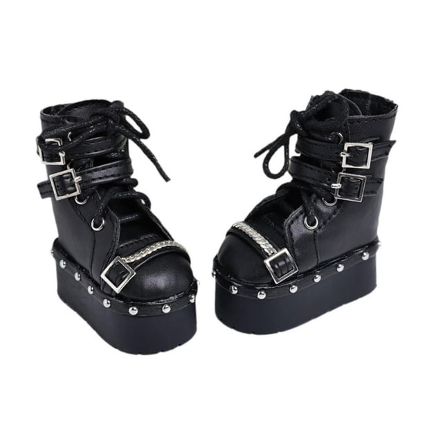 Botas altas 1:4, decoración de muñecas, trajes de vestir DIY, juguetes para niños, zapatos de modelo femenino, zapatos de mujer para muñecas de 18