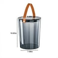 thumbnail image 2 of RKSTN Transparent Trash Trash Can Flip Transparent Blue Kitchen Gadgets, 2 of 7
