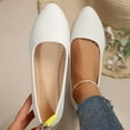 thumbnail image 7 of Dpityserensio Flats Shoes for Women Style Solid Color Shallow Mouth Shoes Breathable Toe Flat Shoes, 7 of 7
