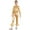 Gold, variant on iEFiEL Kids Girls Metallic Dance Performance Suit Long Sleeve Front Zipper Jacket with High Waist Bell-bottoms Rose 12