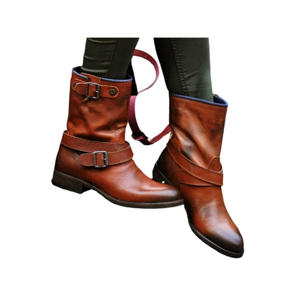 Brown motorcycle boots outlet womens