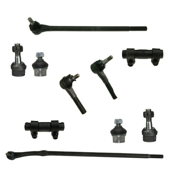 10 Pc Suspension Tie Rod Linkages Asjusting Sleeves Upper & Lower Ball Joints Left Right Kit Fits select: 1980-1996 FORD F150, 1980-1996 FORD BRONCO