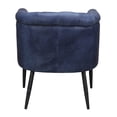 thumbnail image 3 of Moe's Shapkin Leather Arm Chair in Dark Blue, 3 of 3