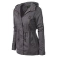 thumbnail image 3 of MixMatchy Women's Casual Lightweight Military Safari Anorak Utility Jacket, 3 of 7
