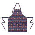 thumbnail image 2 of Pioneer Flower Floral Print Pattern Apron for Women and Men, Cotton Linen Waterproof with Pockets, Adjustable, 33x27 Inch for Kitchen, Gardening, BBQ, Salon, 2 of 6