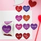 thumbnail image 3 of Pegatinas en forma de corazón para decoración del Día de San Valentín, 500 unidades, tarjetas para accesorios de fiesta Púrpura, 3 of 9