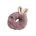 thumbnail image 2 of Eoperou Lady Hair Tie Plush Bunny Ears Soft Anti-slip Stretchy Tie Hair High Elasticity Candy Color Hair Rope Gift, 2 of 8