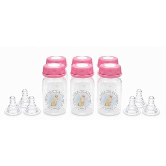Baby bottles 4oz | 125mL | BPA Free | 3-Pack | 6-Pack | 9-Pack