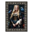 thumbnail image 4 of 30x36 Frame Black-Brown Medieval Solid Wood Picture Frame | 1.5 Inch Moulding Width | Gotham, 4 of 8