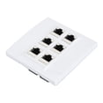 thumbnail image 1 of Jack Wall Plate, Ethernet Wall Jack Cat 6 Practical Easy To Install  for Work, 1 of 7