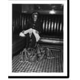 thumbnail image 2 of Historic Framed Print, Pullman porter [African American] buffing pile of Army boots, 17-7/8" x 21-7/8", 2 of 9