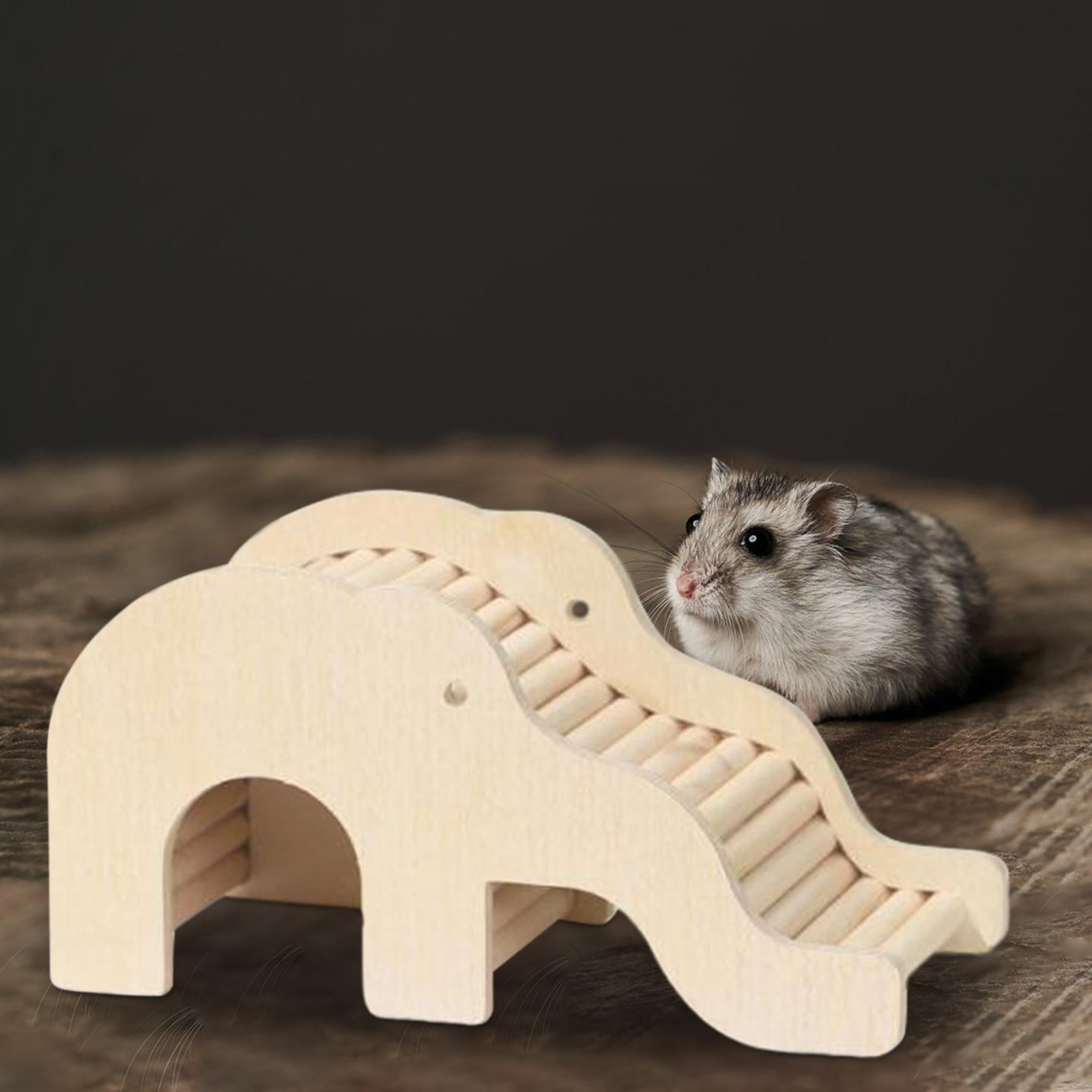 Bvdfgk Hamster Climbing Toy Hideout Funny Hide and Seek Chew Toy Hideaway Hamster House wood