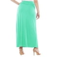 thumbnail image 2 of MOA COLLECTION Women's Ultra Comfort Stretch Maxi Skirt Relaxed Fit for Everyday Elegance, 2 of 4