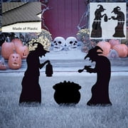 Halloween Decoration Witch Cauldron Silhouette Yard Equipment