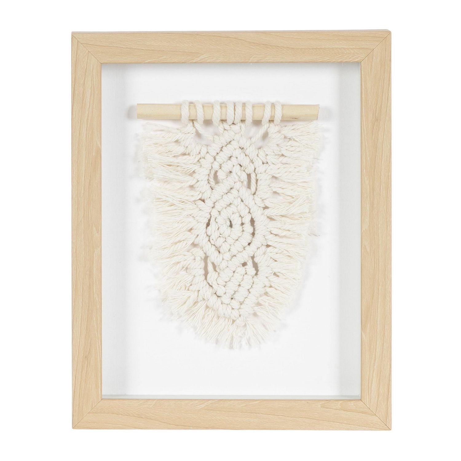hometrends Woven Macrame Design 1 Framed Art