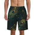 thumbnail image 1 of Colorful Feather Board Shorts Summer Purple Bule Running Beach Short Pants Man Quick Dry Classic Custom Oversize Beach Trunks, 1 of 5