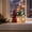 Multicolor#2, variant on yuHome Christmas Lighted Snow House Ceramic Decor Ornament | Led Winter Village Tabletop Figurine with Glowing Window | Festive Holiday Mantel Shelf Windowsill Decoration for Home Winter Themed Party