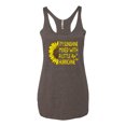 thumbnail image 2 of Wild Bobby, I'm Sunshine Mixed With A Little Hurricane , Inspirational/Christian, Women Tri-Blend Racerback Tank Top, Brown, Small, 2 of 5