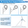 thumbnail image 4 of Unique Bargains RV Awning Support Roller Cradle Center Bracket Black, 4 of 8