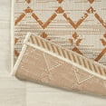 thumbnail image 6 of JONATHAN Y SANTA MONICA 4 x 6 Area Rug, Ourika Moroccan Geometric Textured Weave - Cream/Orange, SMB108O-4, 6 of 9