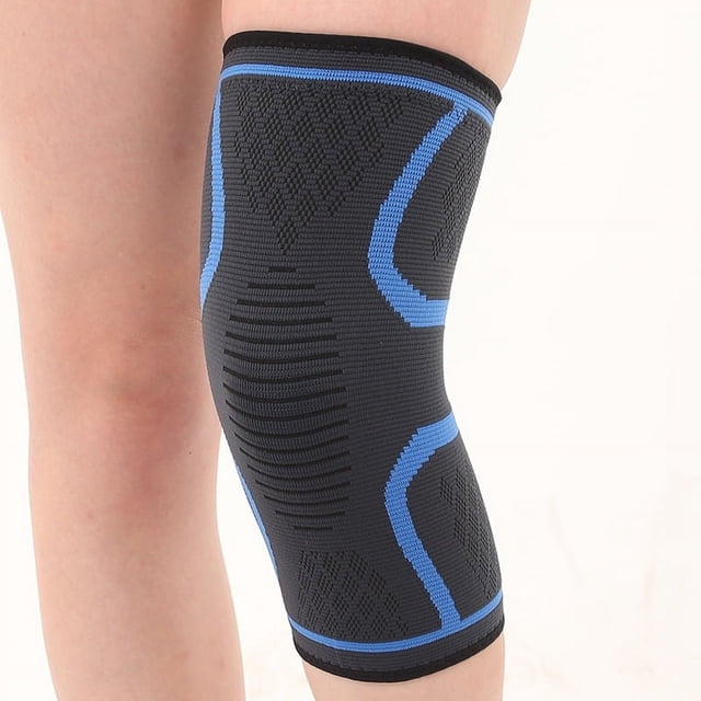 Rodillera deportiva de nailon con doble corrugado de silicona y tejido transpirable para las cuatro estaciones