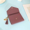 thumbnail image 4 of Cute Tassel Pendant Decor Wallet, Faux Leather Snap Wallet, Short Wallet, Card Case Best Gifts for Carnaval, 4 of 6