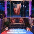 thumbnail image 4 of 2 Pack Red White and Blue Solar Lights, Each 100 LED 33FT Solar Fairy Lights Outdoor Waterproof, 4th of July Solar String Lights for Independence Day Outside Decorations, 4 of 7