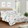 thumbnail image 5 of Sweet Jojo Designs Airplane Red Blue and White Full/Queen Bed Comforter 3 Piece Bedding Set - 3 Piece, 5 of 6