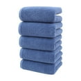 thumbnail image 2 of PALIFEUR 5 Piece Bath Towels for Bathroom Gym Kitchen, Solid Color Quick-dry Non Linting Kitchen Towels Cotton Thick Soft Absorbent Towels 13x29 inch Wash Cloths, 2 of 6