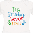 thumbnail image 4 of Inktastic My Grandpop Loves Me Boys or Girls Long Sleeve Baby Bodysuit, 4 of 5