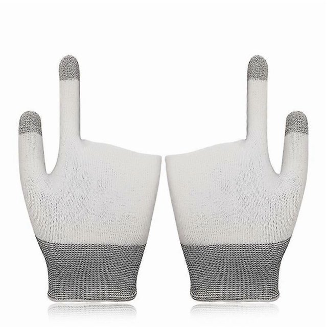 Two-finger Gaming Finger Sleeves Mobile Game Gloves Sweat-proof Finger Cots Seamless for Mobile Game Controllers