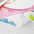 thumbnail image 5 of Castle Fairy Floral Letter C Hummingbird Quilt King for Adults,Spring Garden King Coverlet Set, 5 of 7