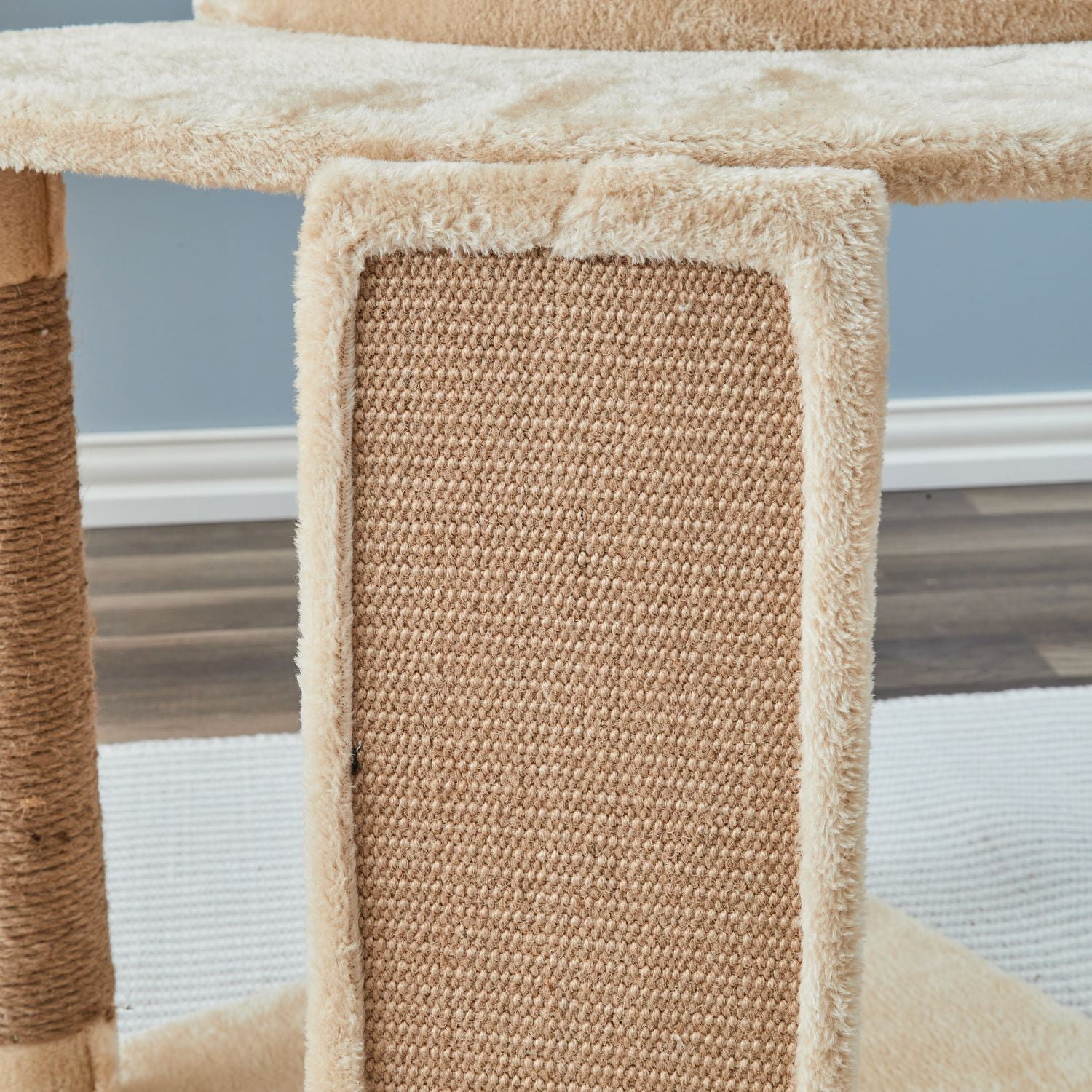 Two by Two Cleveland - Beige Scratching Post Cat Furniture - 22 in. Tall