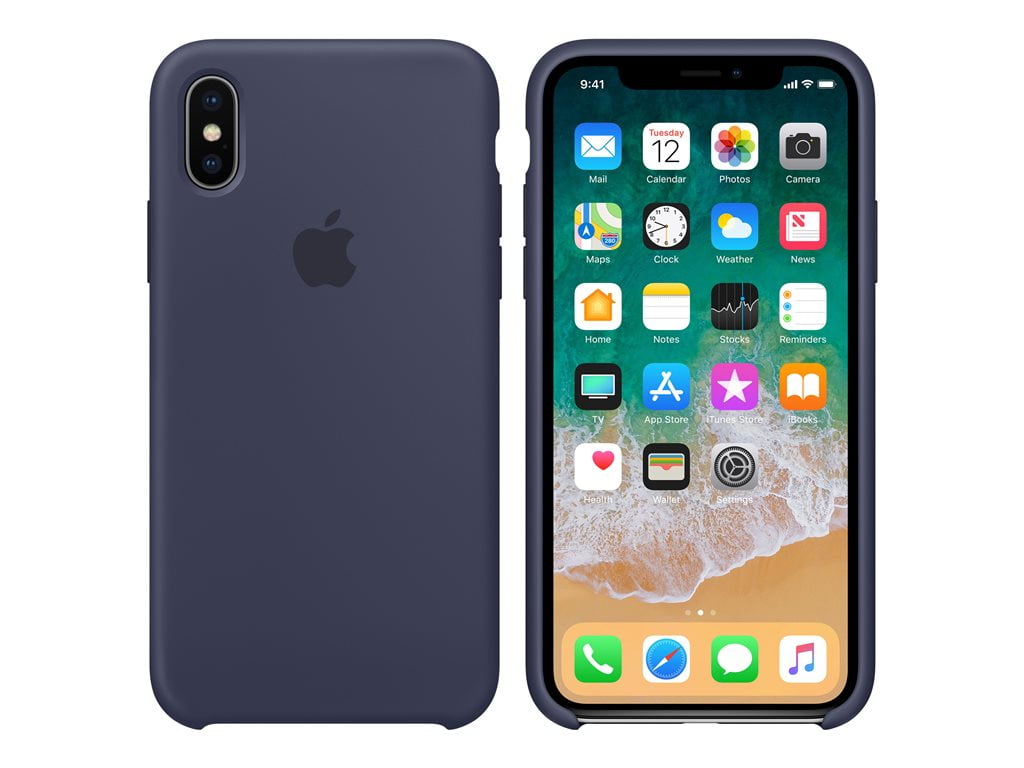 Apple Silicone Case for iPhone X - Midnight Blue