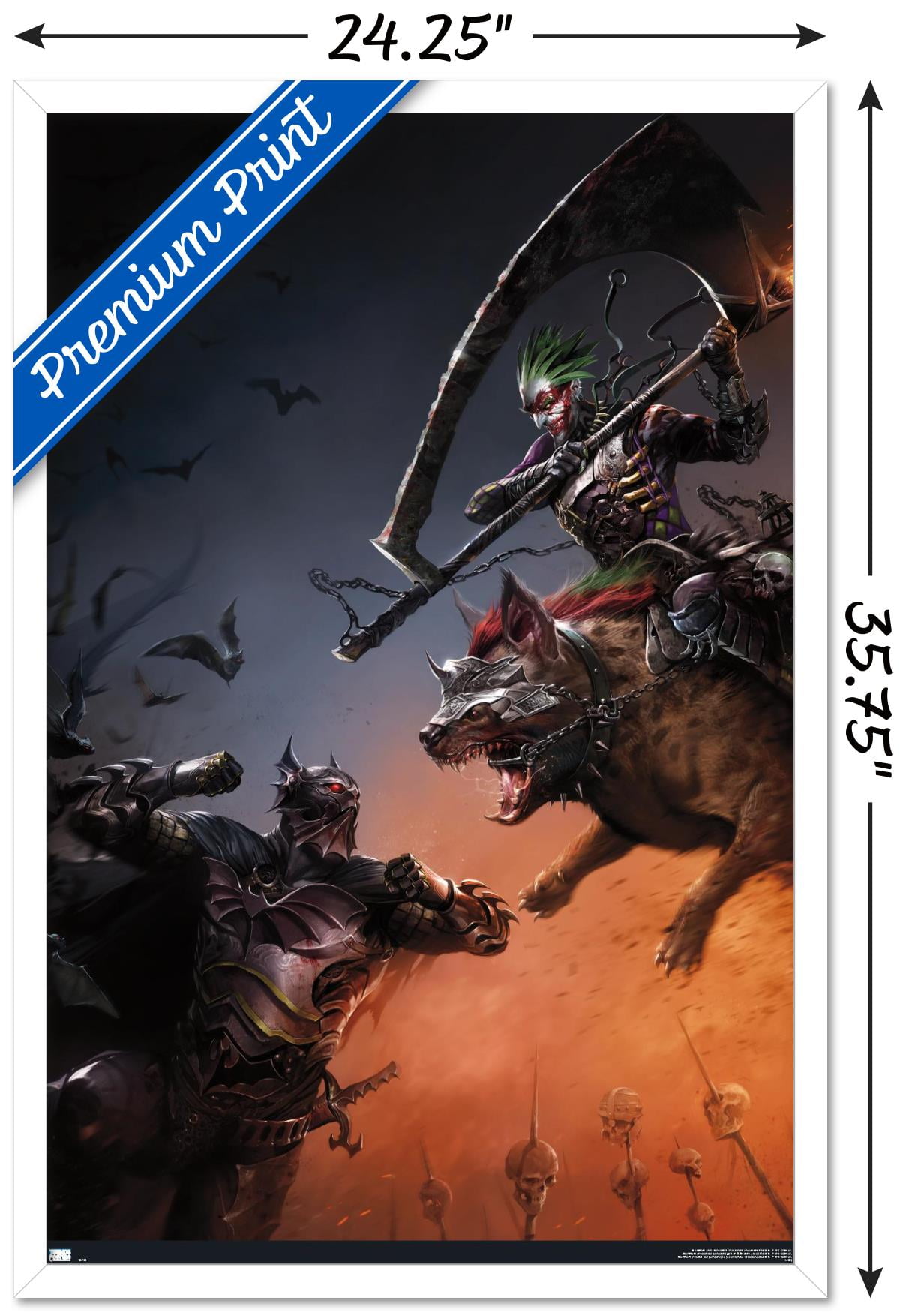 DC Comics The Batman Who Laughs - Fight Wall Poster, 22.375" x 34", Framed